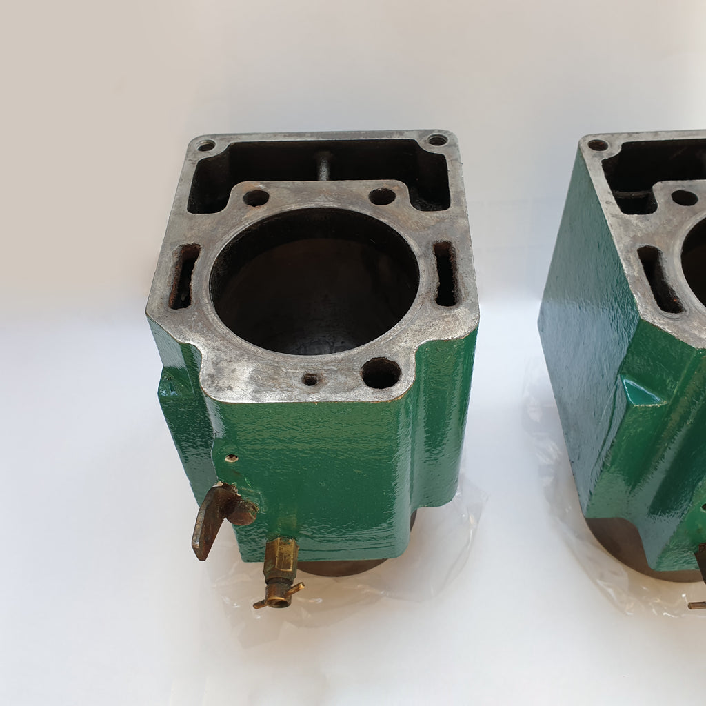 X2 Volvo Penta MD2B Cylinder Head with Liner, OEM, Made in Sweden, Standard Bore