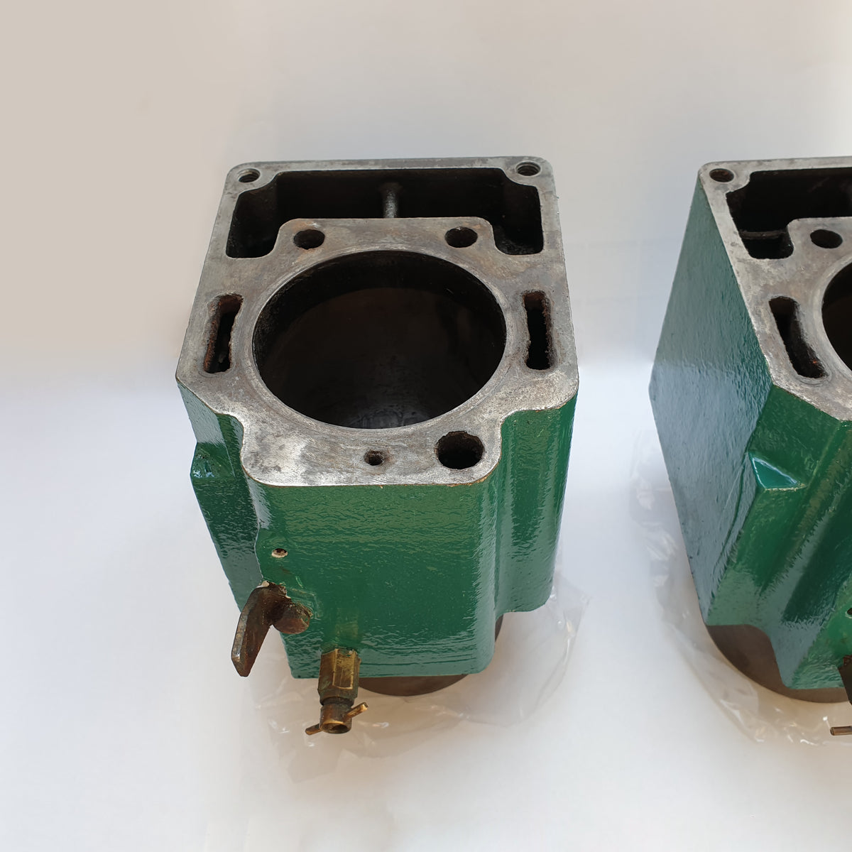 X2 Volvo Penta MD2B Cylinder Head with Liner, OEM, Made in Sweden, Standard Bore