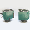 X2 Volvo Penta MD2B Cylinder Head with Liner, OEM, Made in Sweden, Standard Bore